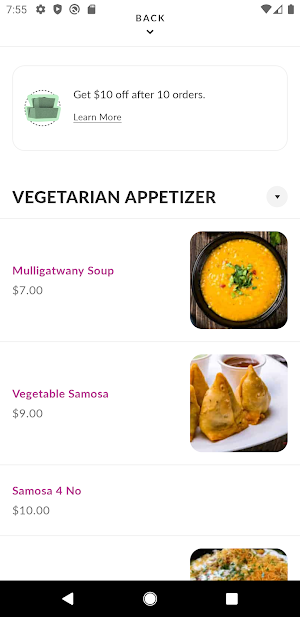 TAJ Indian Stamford Screenshot 2