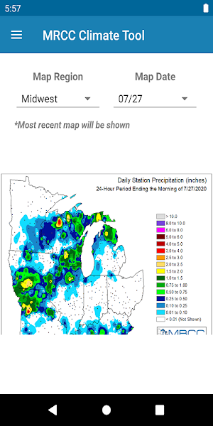 MRCC Climate Tool Screenshot 0