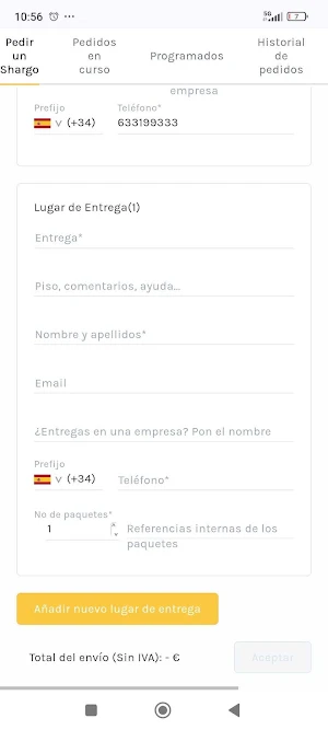Shargo - Envíos Express Screenshot 2