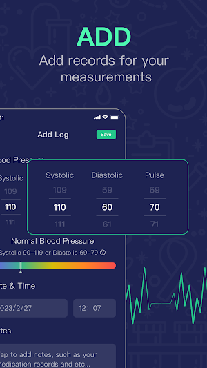 Blood Pressure Care Screenshot 1