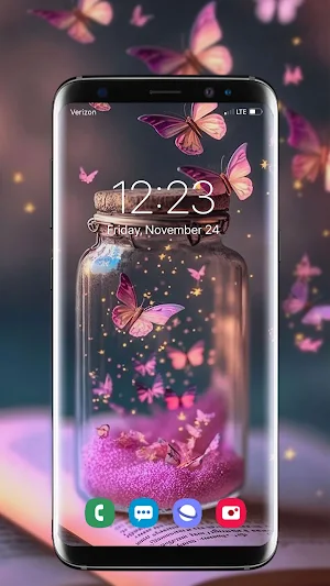 Pink Girly Live Wallpapers HD Screenshot 1