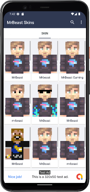 MrBeast Skins for Minecraft Screenshot 0