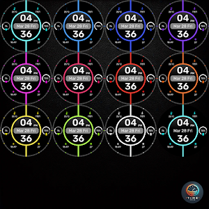 Clock Line - watch face Screenshot 2