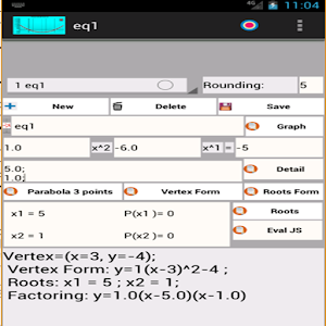 Square Equation  for Android Screenshot 1