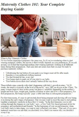 Maternity Fashion Guide Screenshot 1