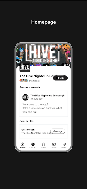 Hive Club App Screenshot 0