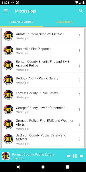 Mississippi police, fire and EMS radios Screenshot 0