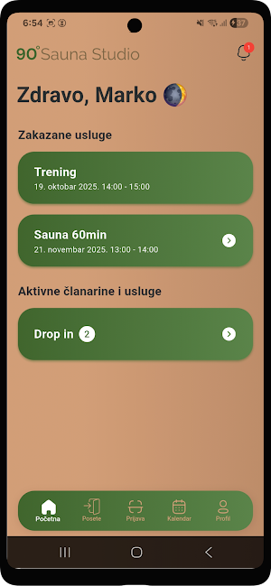 90 Degrees Sauna Studio Screenshot 1