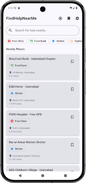 Find Help Near Me - Aid Finder Screenshot 3