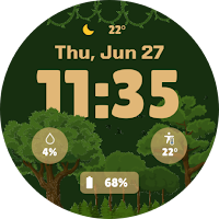 EXD057: Green Canopy Clock