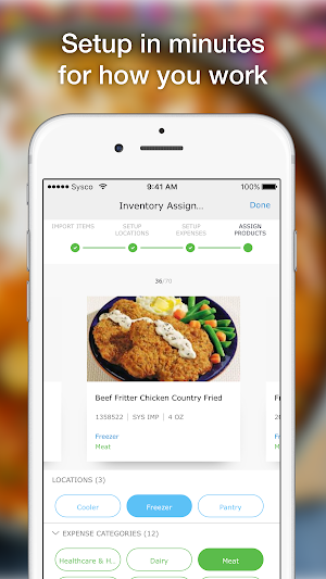 Sysco Mobile Inventory Screenshot 1