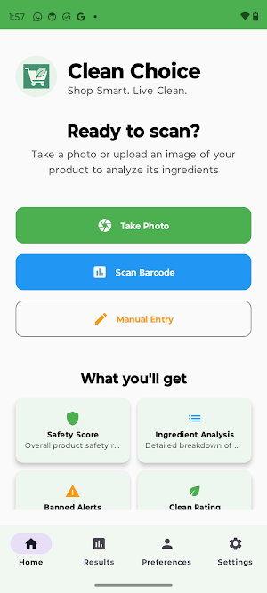 CleanChoice Screenshot 0