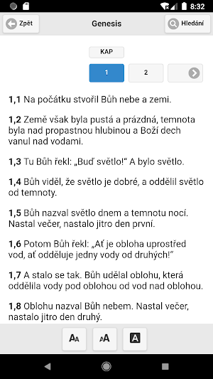Bible, Český liturgický překlad Screenshot 1
