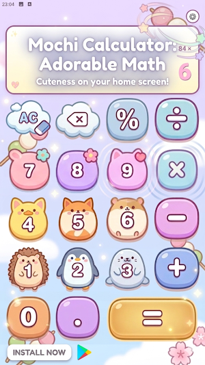 Mochi: Kawaii Calculator Screenshot 1