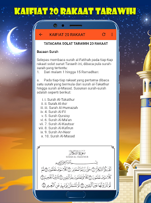 Panduan Solat Tarawih Screenshot 2
