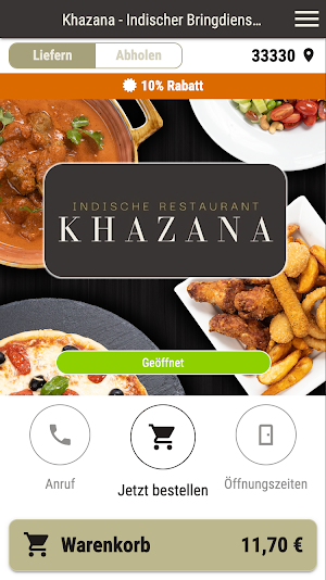 Khazana - Indischer Restaurant Screenshot 0