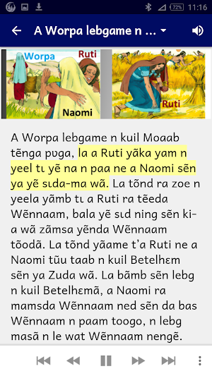 Histoire de Ruth en mooré Screenshot 2