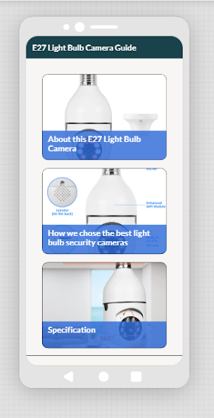 E27 light bulb camera hints Screenshot 1