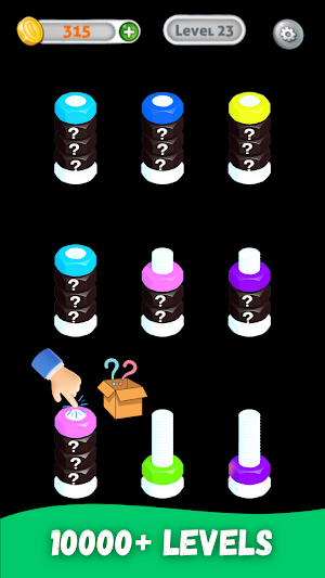 Nuts & Bolts Chaos Sort Color Screenshot 3