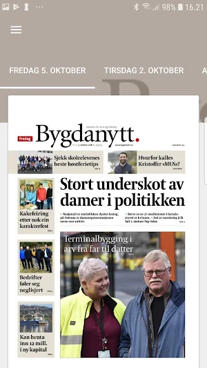 Bygdanytt eAvis Screenshot 0