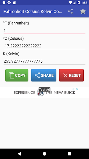 Fahrenheit Celsius Kelvin Screenshot 0
