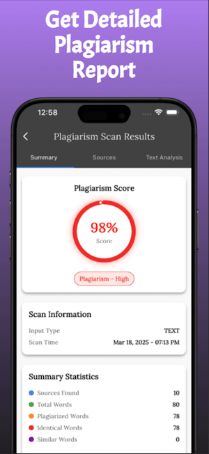 Plagiarism Checker - TrueScan Screenshot 2