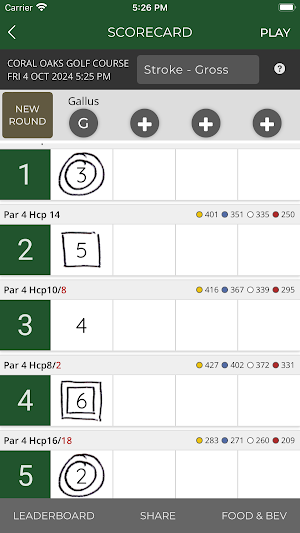 Coral Oaks Golf Course Screenshot 2