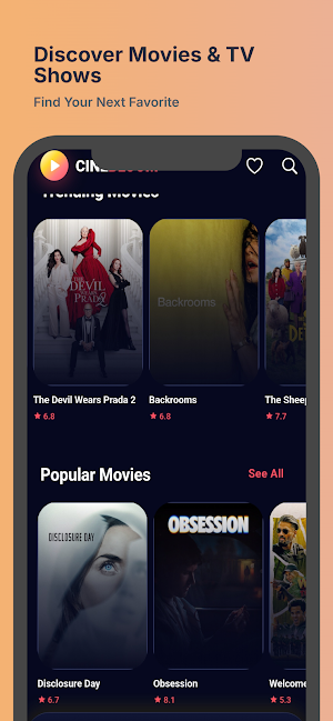 CineBloom - Movies & TV shows Screenshot 2