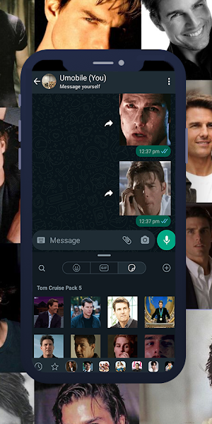 Tom Cruise Animated WASticker Screenshot 1