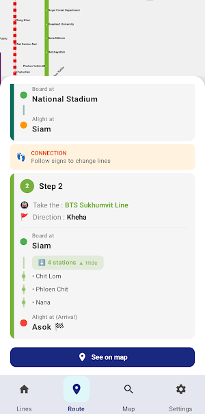 Bangkok MRT & BTS : Métro Screenshot 3