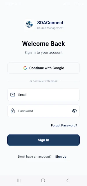 SDA Connect Screenshot 1