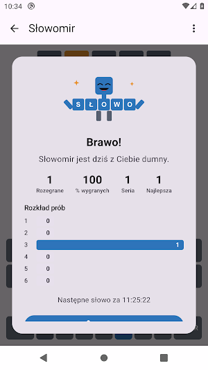 Słowomir: 5 liter, słowo dnia Screenshot 2