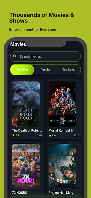 F2Movies - Movies & TV Series Screenshot 1