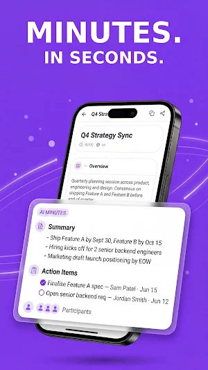 MinutesMaster: AI Notetaker Screenshot 1