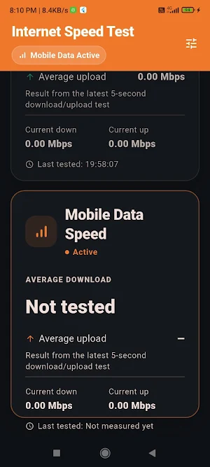 Internet Speed Test Screenshot 1