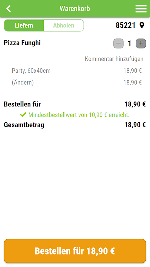 Laguna Lieferservice Screenshot 1