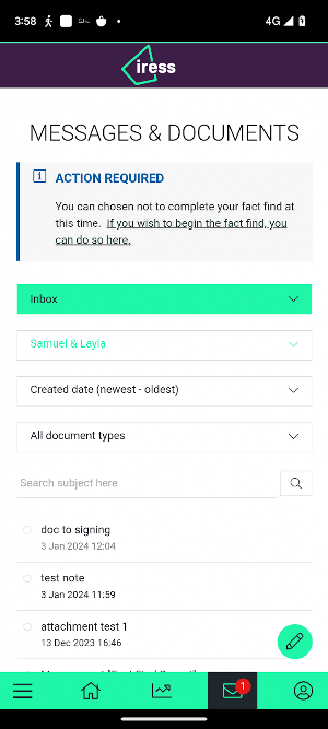 Iress Client Portal Demo Screenshot 2