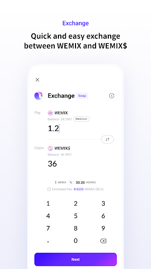 WEMIX Wallet Screenshot 3