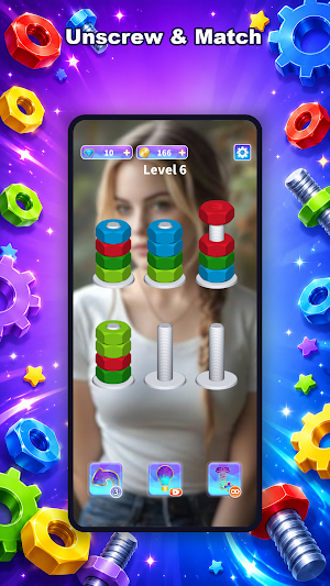 Nut Rush: Screw Sort Puzzle Screenshot 0