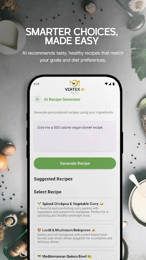 VertexAI Diet Planner Screenshot 1