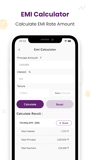 Easy EMI - EMI Loan Calculator Screenshot 1
