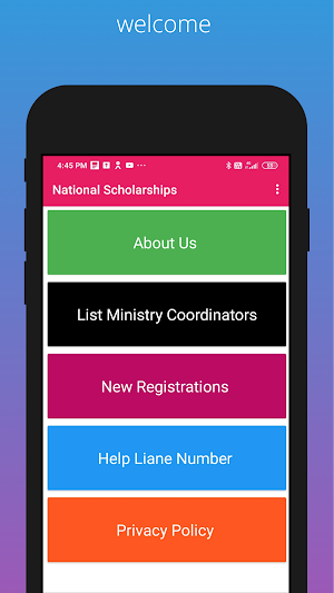 National Scholarships apply online 2021-2022 Screenshot 1
