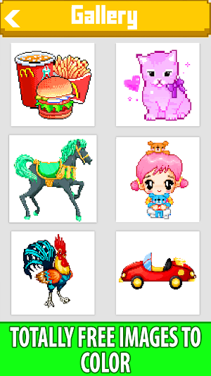 Pixly - Paint by Number,Pixel Art,Sandbox Coloring Screenshot 0