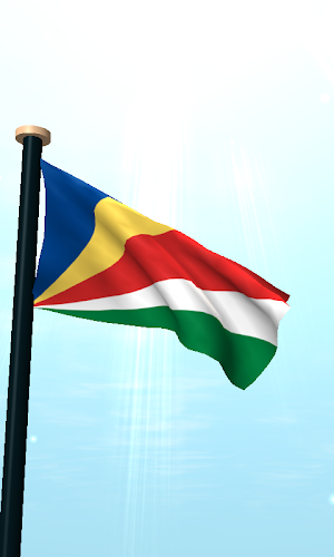 Seychelles Flag 3D Wallpaper Screenshot 1