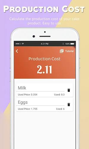 Cake App Calculator Screenshot 1