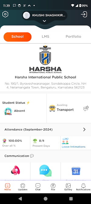 Harsha International School Screenshot 2