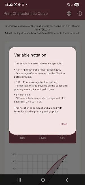 Dot Gain Simulation Screenshot 2