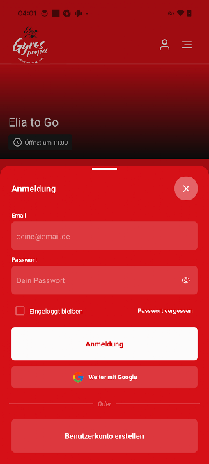 Elia to go Screenshot 1