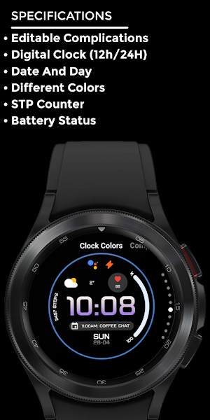 Night ver 06 - watch face Screenshot 3