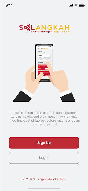 SELANGKAH Main App Screenshot 1